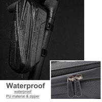Sac de rangement portable en EVA pour vélo léger et durable avec fermeture à glissière support de montage antichoc étanche pour Kit de réparation d'outils