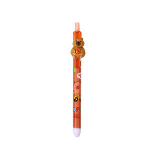 Hot DAHOUFA Cute <span class=keywords><strong>D</strong></span> Cartoon Capibara mm Press Neutral Pen Set con Black Signature Pens Anime Kawaii Stationery Gel Pens - Product Image 6