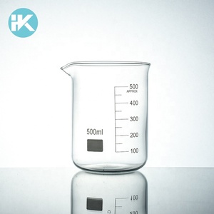 Huke Scientifique de laboratoire Personnalisé boro3.3 bécher en verre 500 ml fonction d'un bécher - Product Image 1