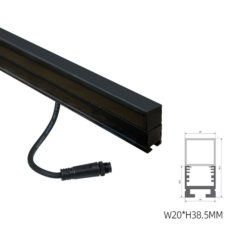 HTD-S20-10-SPI-RGB cuadrado negro