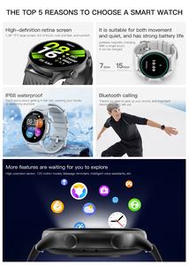 Reloj Inteligente Z178 BT5.3 con Llamadas, Pantalla Redonda HD de 360x360, Monitor de Frecuencia Cardíaca, SpO2, Presión Arterial, Monitor de Sueño, Batería de 300 mAh para Android e <span class=keywords><strong>IOS</strong></span> - Product Image 6