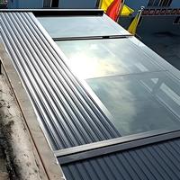 Design moderne auvent extérieur rétractable en alliage d'aluminium volet coupe-vent rouleau toit motorisé patio lucarne store extérieur