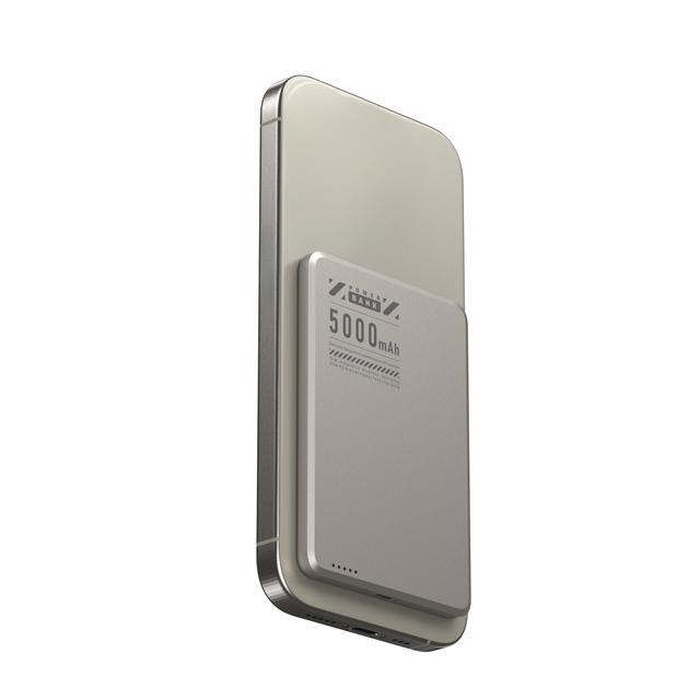 F15 5000mAh Ultra Slim Magnetic Wireless Power Bank with LED Display & Quick Charge for Laptop
