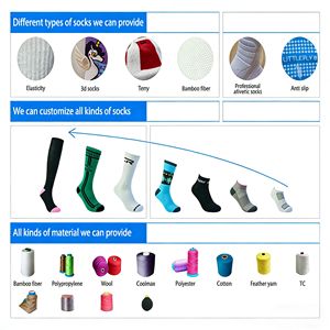 Calzini Sportivi Alti a Compressione con Logo Personalizzato, Presa Antiscivolo e Lavorazione Jacquard per <span class=keywords><strong>Calcio</strong></span>/Football - Product Image 3