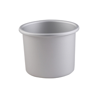 Moule à gâteau rond en aluminium argenté moderne de 4 "à 10" avec fonction antiadhésive amovible Sac de cuisson OPP facile à cuire au four emballé