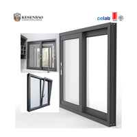 Promotion : Fenêtres coulissantes modernes en aluminium à double vitrage, étanches, avec verre Low-E pour maison