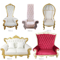 Chaise de salle à manger moderne de luxe en bois avec accoudoirs, revêtement en velours/PU, finition or/argent, garantie 3 ans - Meuble de style trône pour la maison
