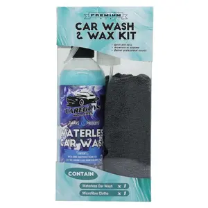 car wash & wax kit, Wash Your Entire Car, Anywhere Anytime Without A Single Drop Of Water,Just Spray and Wiping