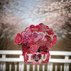Painted Valentine's Day Home Decoration Model New Plywood Art Sign For Home Sweet Home