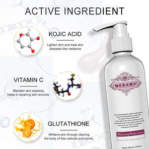 Private Label Kojic Acid <span class=keywords><strong>Glutathione</strong></span> Whitening Body Lotion Set voor volwassen vrouwen, voor het bleken van de huid, geschikt voor Afrikaanse huidtypen, 3 jaar OEM/ODM - Product Image 5