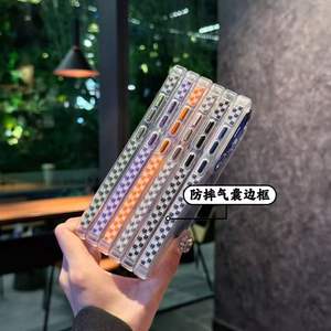 Cross-border Samsung <span class=keywords><strong>S</strong></span> <span class=keywords><strong>22</strong></span> <span class=keywords><strong>ultra</strong></span> Funda para teléfono móvil 17 Marco de lente de metal IP15 de borde antideslizante de color de puntos magnéticos de alta transparencia - Product Image 3