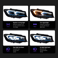 Kit complet de phares LED modifiés pour BMW Série 3 G20 G28, avec accent bleu DRL (feux de jour)