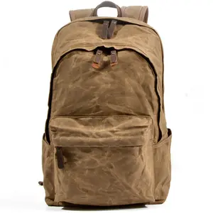 Batik Canvas Waterproof Large-capacity Backpack Men And Women Outdoor Travel Mountaineering Bag Daily Leisure Student Schoolbag