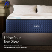 Matelas pour la maison et l'hôtel, commande en ligne, matelas en mousse à mémoire de forme, lits king, queen, twin, matelas à ressorts ensachés compressé sous vide, enroulable