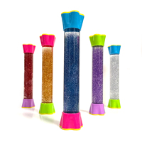 Huile de poudre d'oignon colorée en colonne longue, créative et originale, avec poudre dorée pour réduire le stress. Articles uniques pour la décoration