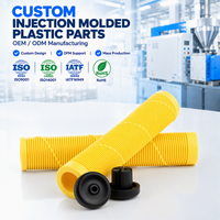 Poignée plate souple moulée par injection personnalisée avec revêtement en plastique, poignée ergonomique antidérapante pour outils, articles de fitness et produits ménagers