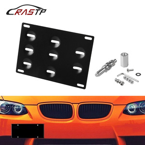Crastp Aluminum License Plate Frame 205mm Eight Hole Tow <b>Hook</b> Mounting Bracket For <b>Car</b> Modification - Product Image 1
