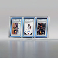 Présentoir triple personnalisé en acrylique transparent pour cartes gradées BGS CGC TCG et autres objets de collection
