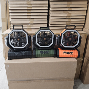 20000mAh <b>Battery</b> F6 Electric USB Outdoor Portable Fan with Timer Hanging Hook for Kids Household RV Beach Hiking Car & Hotel Use - Product Image 5
