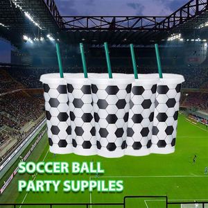 Gobelets en PP personnalisés de luxe pour clubs de football mondiaux avec couvercles et pailles, articles promotionnels imprimés UV jetables – Vente en gros - Product Image 4