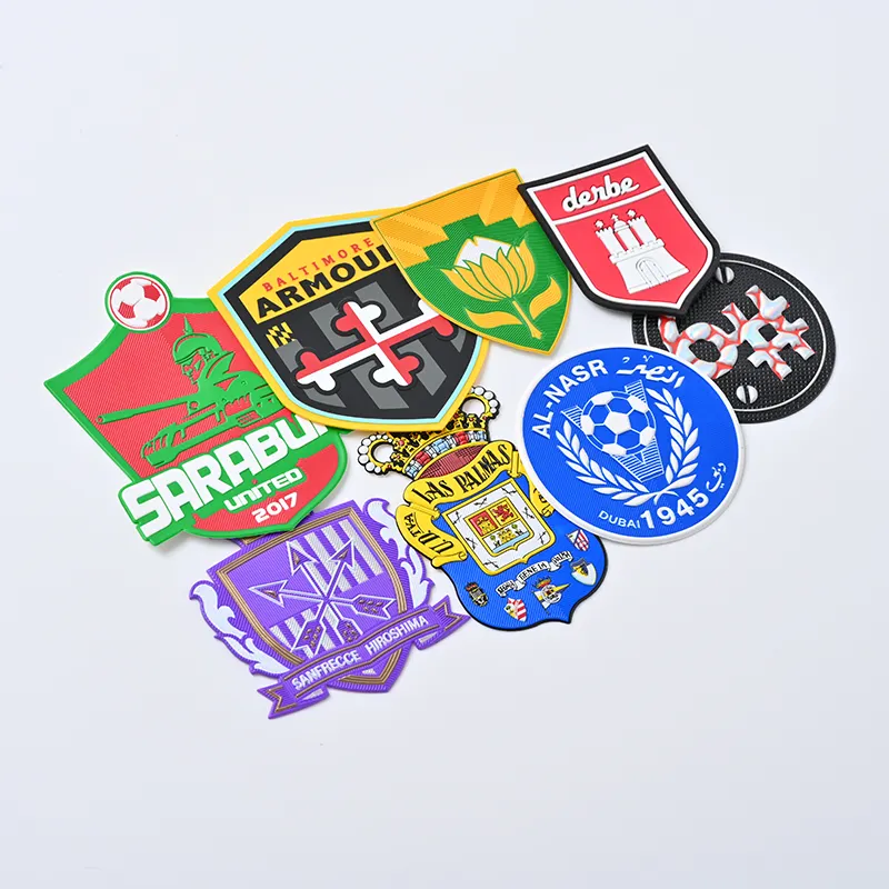 Custom High Class 3D TPU Football Team Heat Transfer Heat Press Patch For Clothing Badges