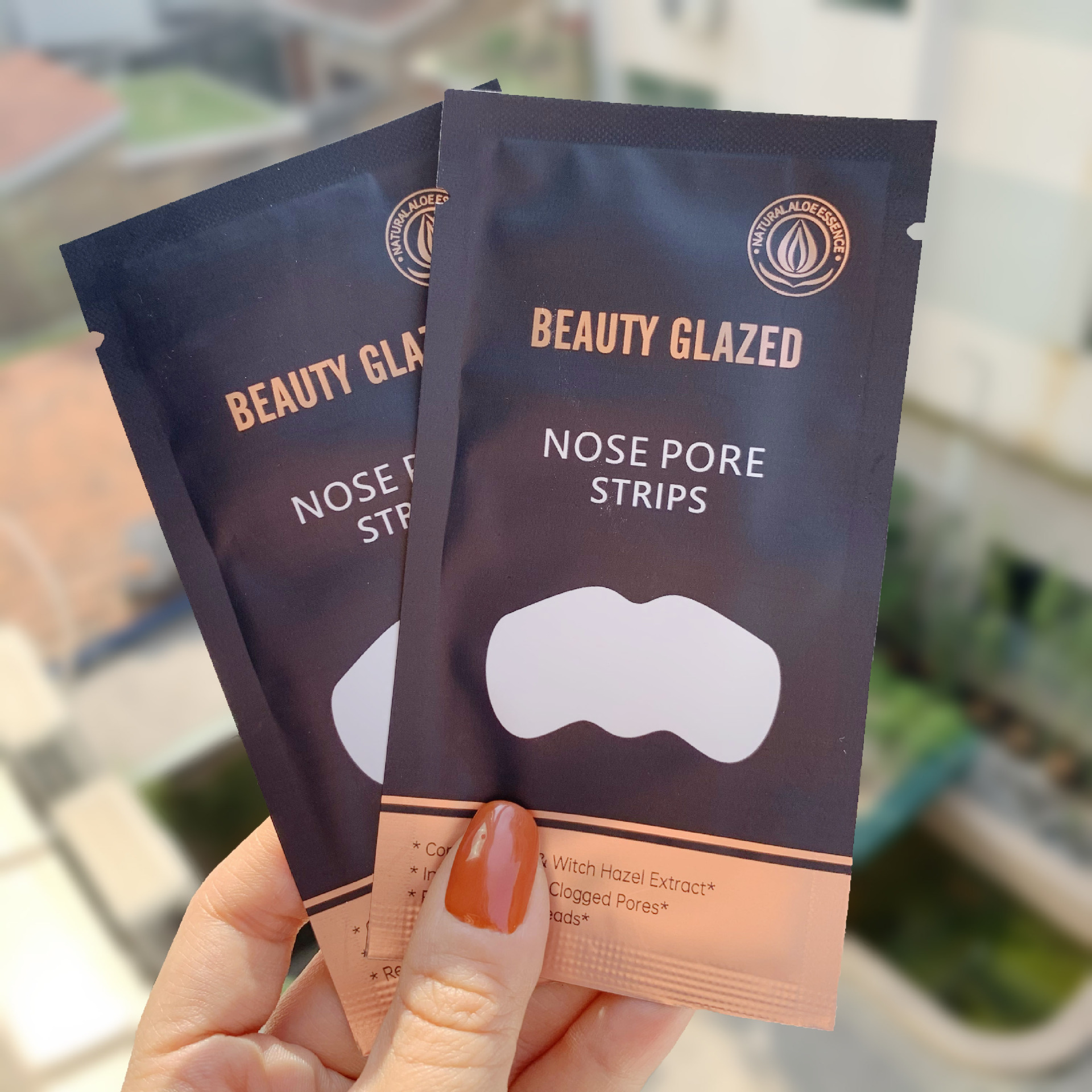 BEAUTY GLAZED1個黒ずみを取り除くニキビ鼻毛穴ストリップディープクレンジングノーズニキビマスクストリップ睡眠鼻毛穴ストリップ