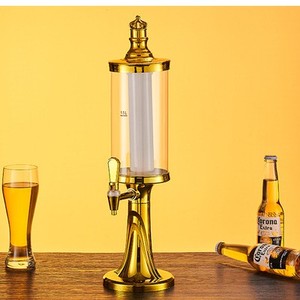 Distributeur de <span class=keywords><strong>bière</strong></span> portable moderne en plastique 3L, alimenté à l'énergie solaire, écologique, de qualité alimentaire, refroidi par glace, pour hôtels et buffets - Product Image 2