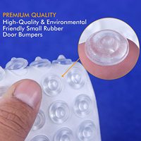Points autocollants insonorisants circulaires, tampons de placard en caoutchouc souple transparent, amortisseurs pour portes d'armoires, tiroirs, dessus de table, ordinateurs portables