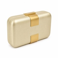 Sac de soirée pour femme à succès, avec fermoir magnétique en métal, pochette à chaîne, couleur unie personnalisable, sac à main de mariage, vente en gros