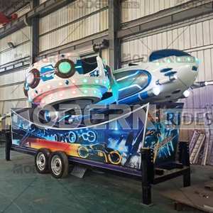 Manège mobile Thunder Fighter : Voiture volante sur remorque pour enfants - Product Image 3