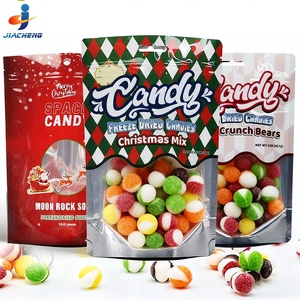 Diseño personalizado de grado alimenticio Festival Navidad cremallera resellable bolsa de Mylar bolsa de pie dulce liofilizado bolsas de embalaje de dulces - Product Image 3