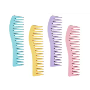 small fresh color matching hair styling comb smoothing macaron comb