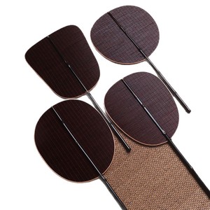 July 7th Bamboo Woven Fan Round Seed Banana Oval Shape Neoclassical Style Tea Brewing Fan Hanfu Fan Gift - Product Image 5