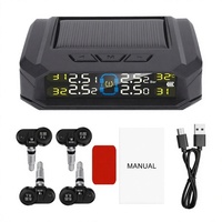 Sensor TPMS Universal de 433 MHz con Pantalla Digital, Sistema de Monitoreo de Presión de Neumáticos, Emparejamiento Rápido, Sin Programación, para Automóviles