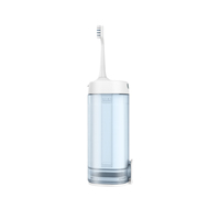 Brosse à dents électrique sonique portable 2-en-1 et irrigateur buccal combiné, hydropulseur dentaire