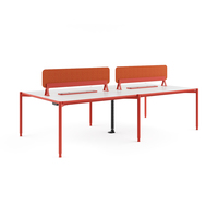 Poste de travail modulaire avec cloison de bureau en métal moderne, table d'ordinateur