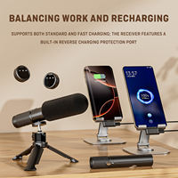 Microphone sans fil Lavalier S93 avec suppression du bruit, construction métallique, connecteurs Type-C et iPhone