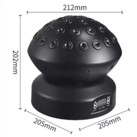 UNOXINE - Cabezal Móvil con Haz de Láser Rojo de Última Generación |   Luz DMX512 para Discotecas, Clubes, Bodas, Bares y Espectáculos