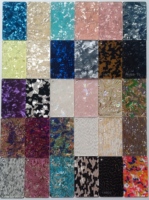 Feuille acrylique à motif de surface solide en nacre imprimée décorative de 24 pouces * 40 pouces