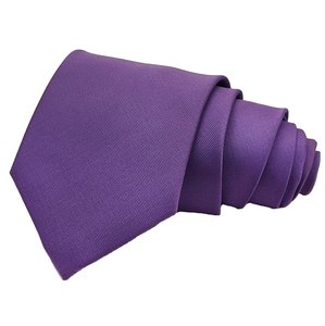 Wholesale <strong>Ties</strong> in Stock 20 Pcs MOQ Classic Purple Solid Color Series Men's Necktie Polyester Woven Skinny Business Neck <strong>Tie</strong> - Product Image 6