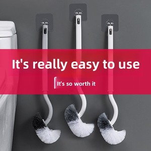 <span class=keywords><strong>Brosse</strong></span> de toilette à long manche et poils doux, ensemble de nettoyage pour salle de bain avec support, <span class=keywords><strong>brosse</strong></span> <span class=keywords><strong>WC</strong></span> durable pour l'hygiène des toilettes et de la salle de bain - Product Image 2