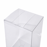 Boîte cadeau en plastique PET transparent avec couvercle à fermeture à pression