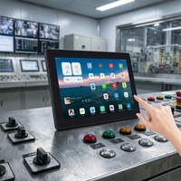 Kustomisasi Pabrik Monitor Layar Sentuh 15 Inci 4:3 Tahan Air Bingkai Terbuka Casing Logam Tangguh Industri Rekondisi Bekas
