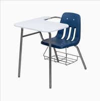 Tables en plastique très vendues pour les événements, chaises en plastique pour l'école, chaises d'école avec accoudoirs