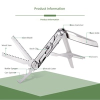 WELLFLYER MUPL-111 de haute qualité multifonctionnel couteau ciseaux pliable polyvalent Portable d'urgence survie ouvre-bouteille