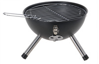 FIRST HORSE Barbecue au charbon de bois portable de 12 pouces en forme de ballon de football avec poignée et 3 pieds