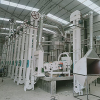 Usine de décorticage de riz automatique, ligne de traitement du riz haute capacité, équipement de moulin à riz pour céréales commerciales