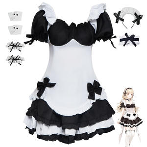 ชุดคอสเพลย์ผู้หญิงชุดสาวเสิร์ฟคอสเพลย์มิราเคิลนิกกี้ชุดแม่บ้านสีดำปาร์ตี้ GAHC-043 - Product Image 1