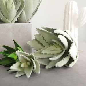 Plantas Artificiales Realistas de <span class=keywords><strong>Aloe</strong></span> <span class=keywords><strong>Vera</strong></span> en Macetas de Cemento, Pequeñas Suculentas Artificiales para Decoración de Hogar, Oficina, Escritorio, Estante, Bonsái Minimalista - Product Image 3