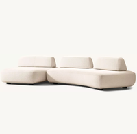 Canapé modulaire de luxe Isola Boucle, design italien saisissant, fabrication artisanale, pour salon américain, hôtel, villa - Sassanid OEM